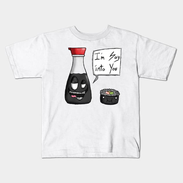 Soy Sauce Kids T-Shirt by TheDoodleDream